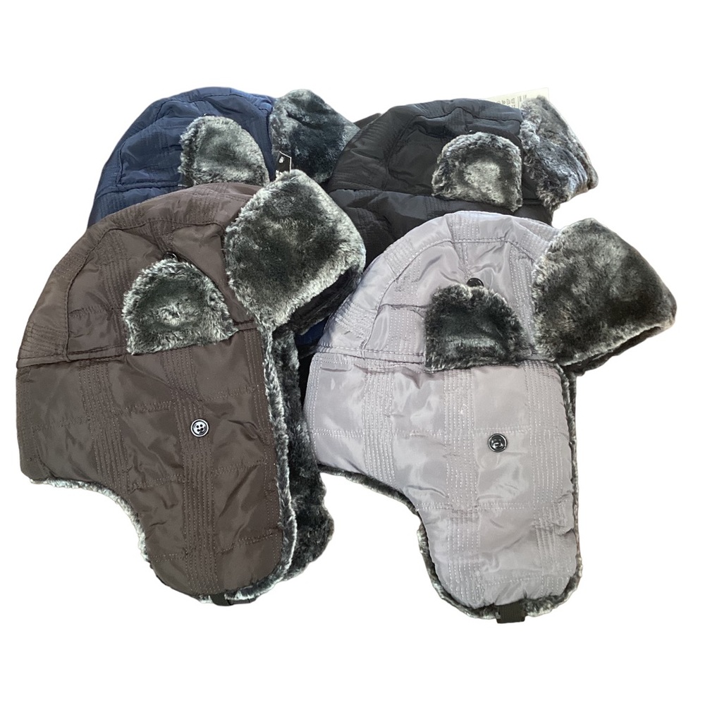 Adult Trapper Hat Water Repellent Faux Fur - Picture 3 of 11